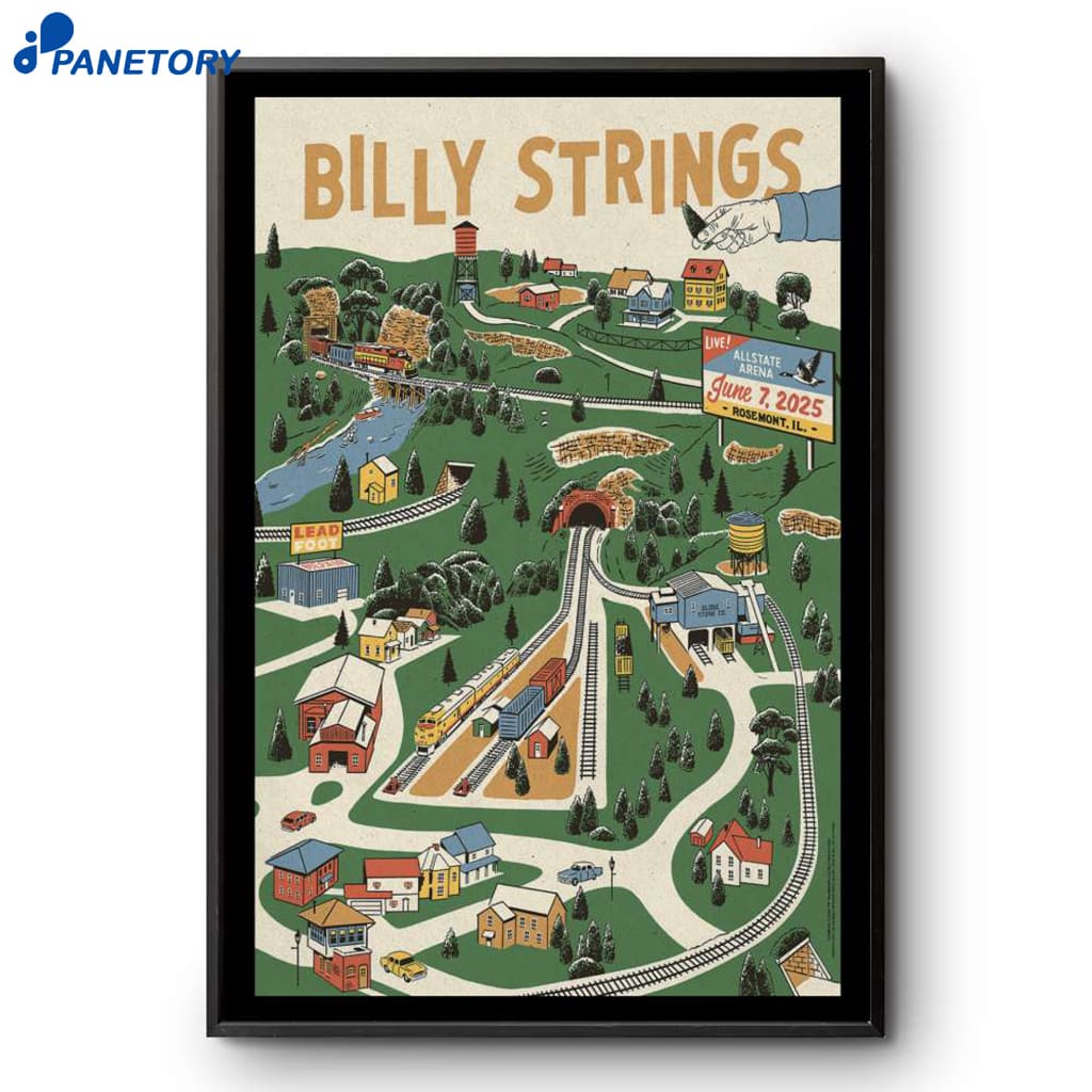 Billy Strings Rosemont Il Allstate Arena June 07 2025 Poster 2 Billy Strings Rosemont Il Allstate Arena June 07 2025 Poster