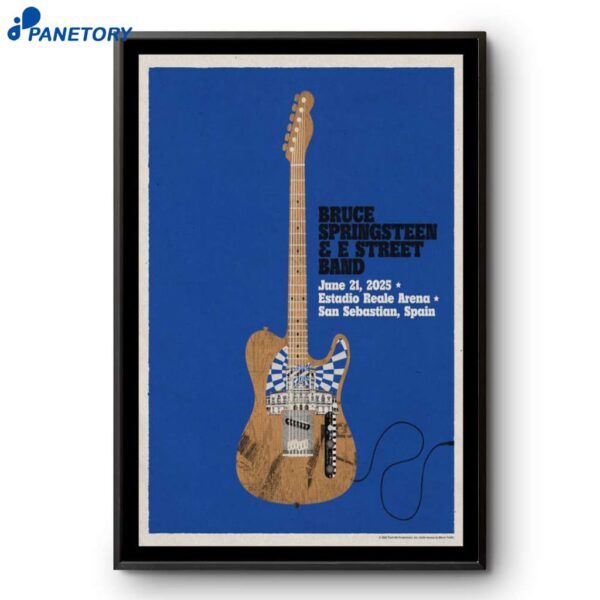 Bruce Springsteen & The E Street Band Spain June 21 2025 Poster