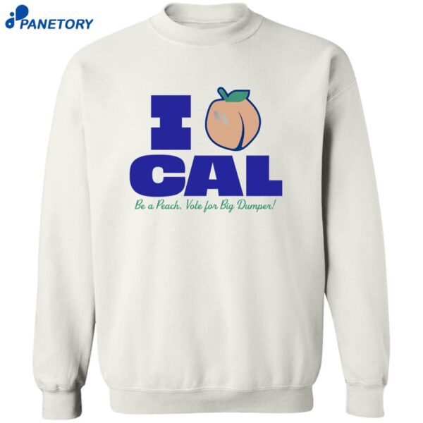 Bryan Woo I Peach Cal Be A Peach Vote For Big Dumper Shirt 2