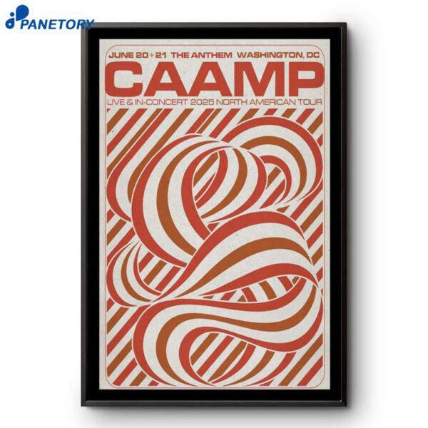 Caamp The Band 06-20-2025 Washington DC Poster