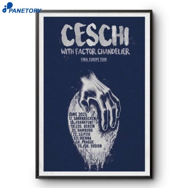 Ceschi Final European Tour 2025 Poster