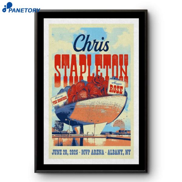 Chris Stapleton Albany NY Jun 20 2025 Poster