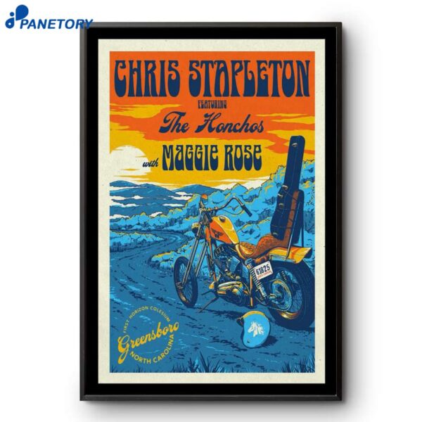 Chris Stapleton Greensboro NC First Horizon Coliseum June 18 2025 Poster