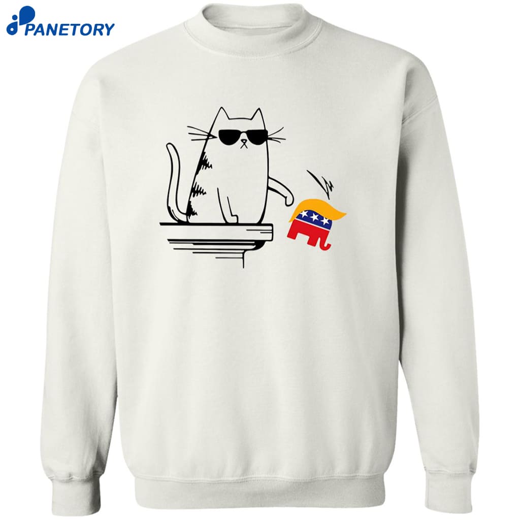 Cool Cat Knock Over Trump Elephant Shirt 7 Cool Cat Knock Over Trump Elephant Shirt 1