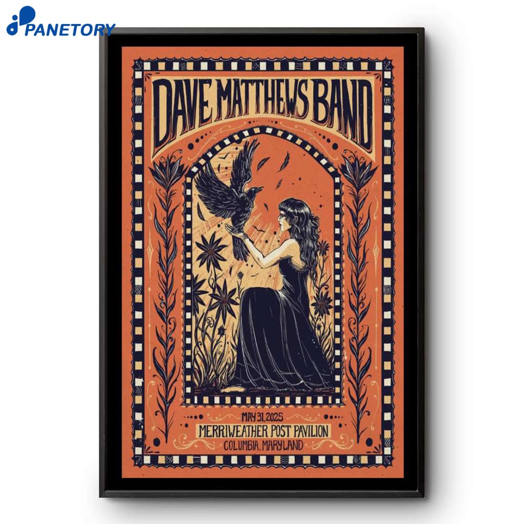 Dmb Tour Merriweather Post Pavilion May 31 2025 Columbia MD Poster 2 Dmb Tour Merriweather Post Pavilion May 31 2025 Columbia Md Poster