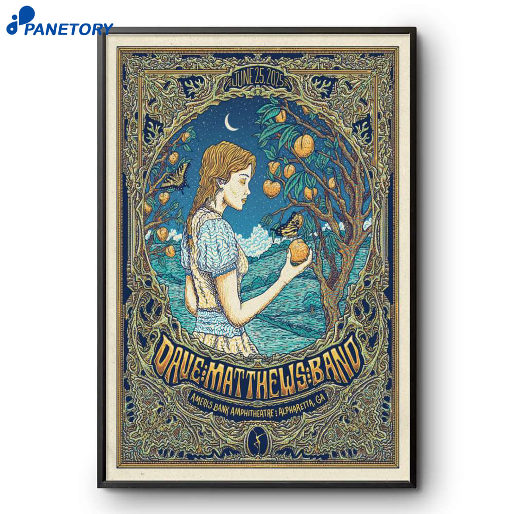 Dave Matthews Band Ameris Bank Amphitheatre Alpharetta GA Jun 25-2025 Poster 2 Dave Matthews Band Ameris Bank Amphitheatre Alpharetta Ga Jun 25 2025 Poster