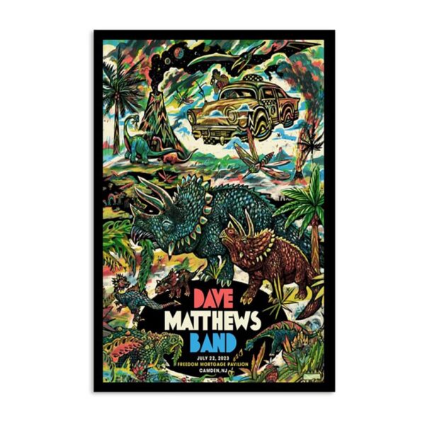 Dave Matthews Band Camden NJ July 22 2023 Poster
