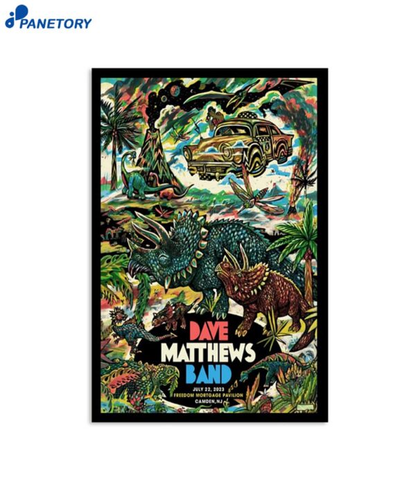 Dave Matthews Band Camden NJ July 22 2023 Poster