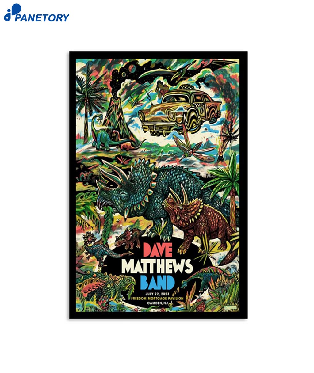 Dave Matthews Band Camden NJ July 22 2023 Poster 2 Dave Matthews Band Camden Nj July 22 2023 Poster
