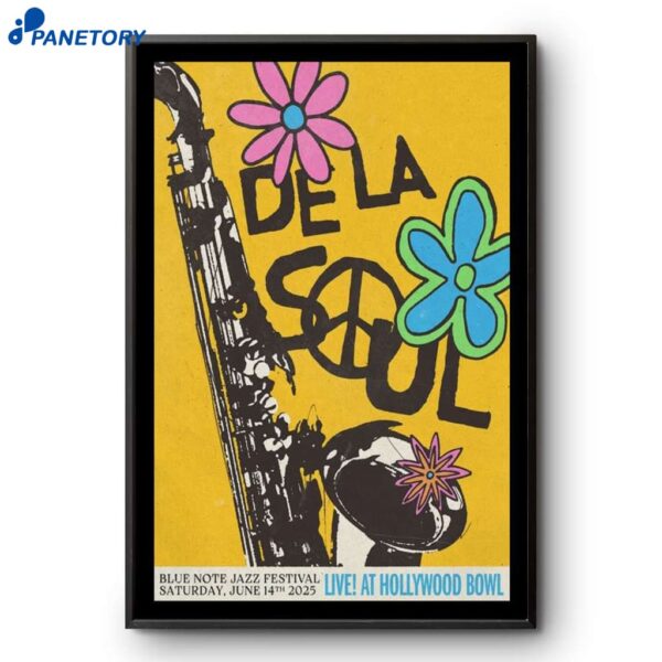 De La Soul Live Hollywood Bowl June 14 2025 Poster
