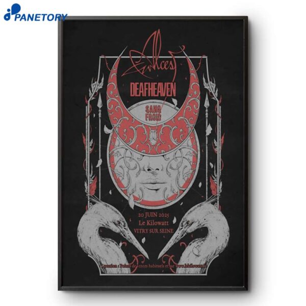 Deafheaven Paris FR June 20 2025 Poster
