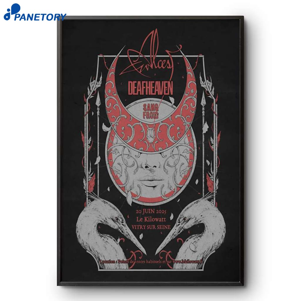 Deafheaven Paris FR June 20 2025 Poster 2 Deafheaven Paris Fr June 20 2025 Poster