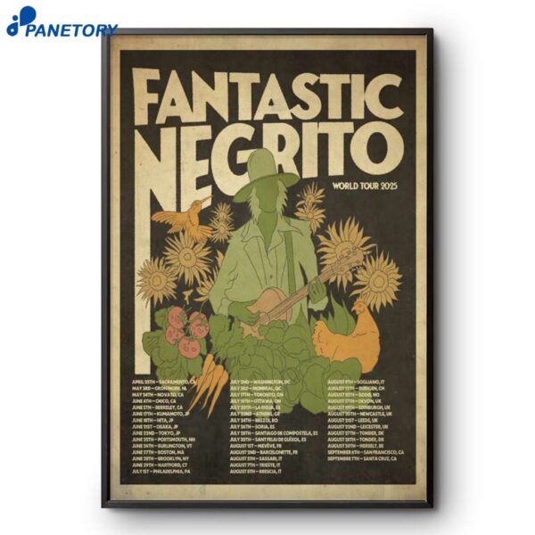 Fantastic Negrito 2025 World Shows Poster
