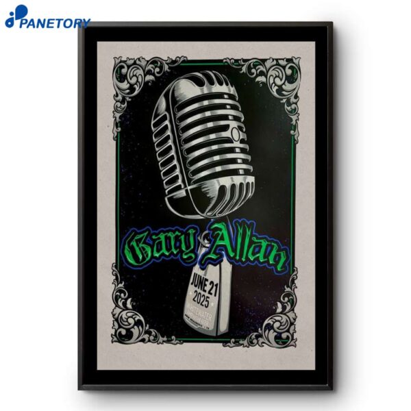 Gary Allan New Braunfels TX June 21 2025 Poster