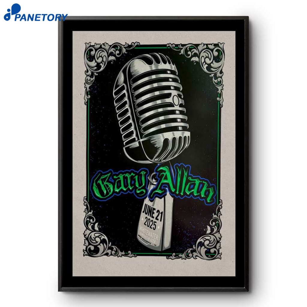 Gary Allan New Braunfels TX June 21 2025 Poster 2 Gary Allan New Braunfels Tx June 21 2025 Poster