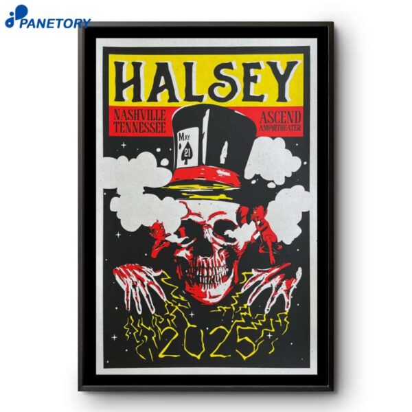 Halsey Ascend Amphitheater Nashville TN May 21 2025 Poster