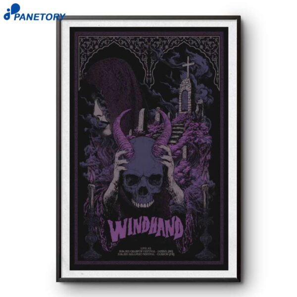 Hellfest Festival Clisson France Windhand June 21 2025 Poster