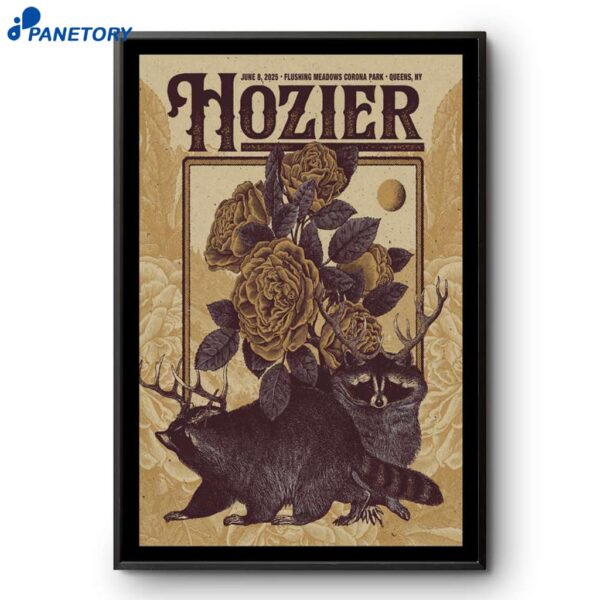 Hozier Show Queens Ny June 8 2025 Poster