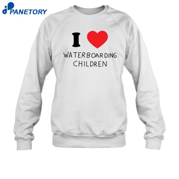 I Love Waterboarding Children Shirt 1