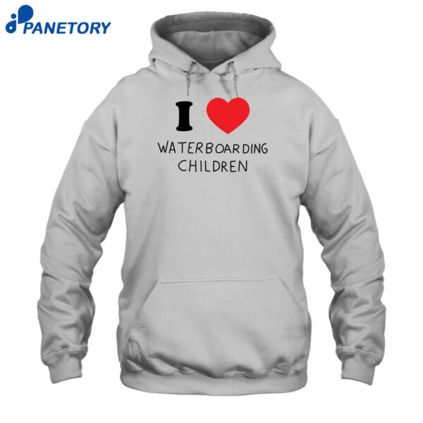 I Love Waterboarding Children Shirt 2
