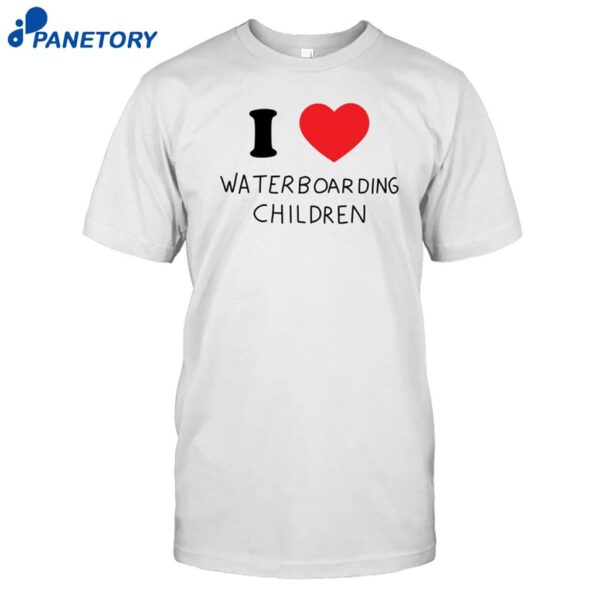 I Love Waterboarding Children Shirt