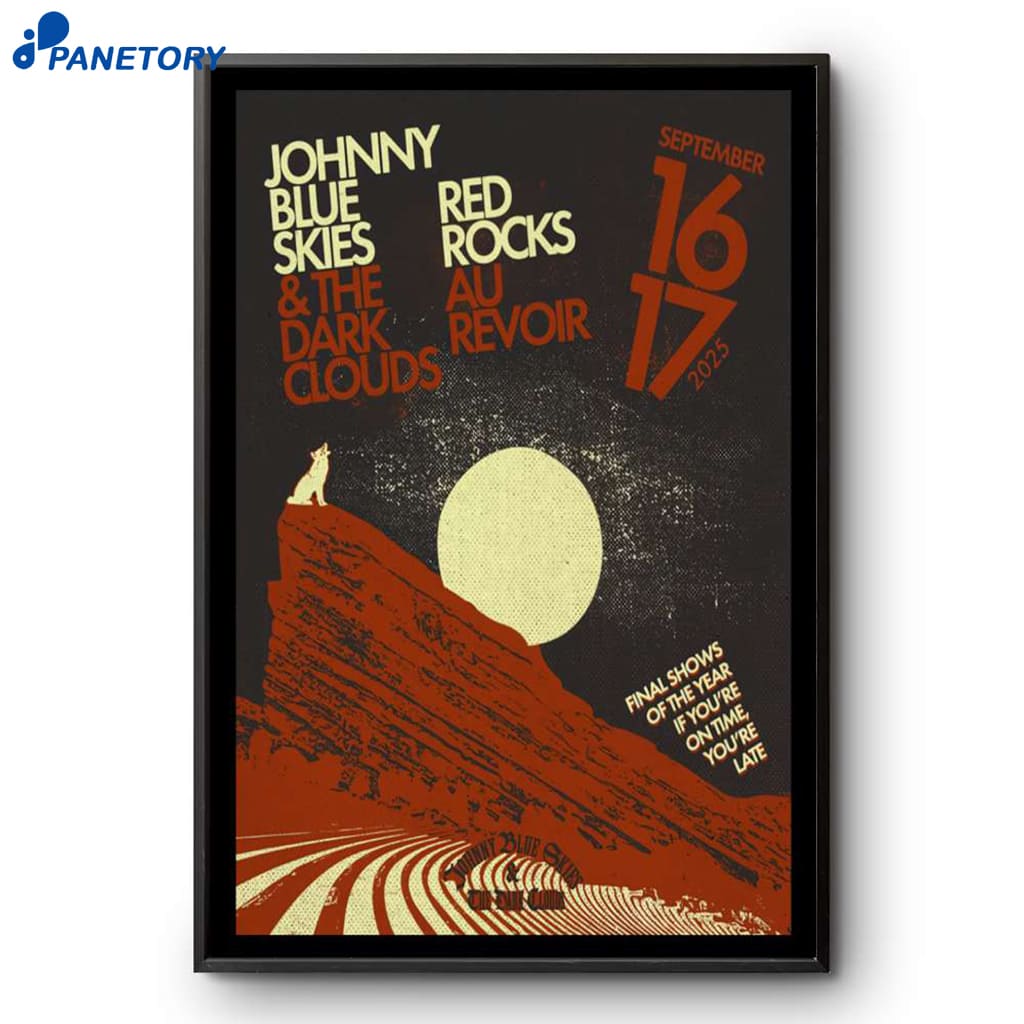 Johnny Blue Skies Red Rocks Amphitheatre Sep 16-17 2025 Poster 2 Johnny Blue Skies Red Rocks Amphitheatre Sep 16-17 2025 Poster