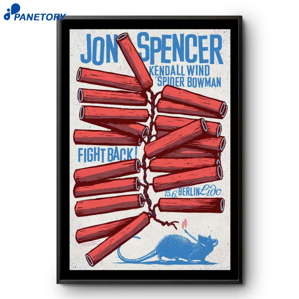 Jon Spencer Tour Lido Berlin Jun 15 2025 Poster 2 Jon Spencer Tour Lido Berlin Jun 15 2025 Poster