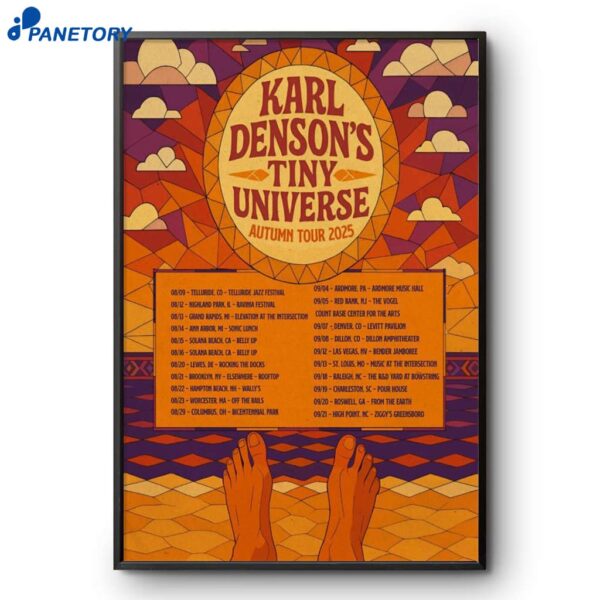 Karl Denson's Tiny Universe Autumn 2025 Shows Poster