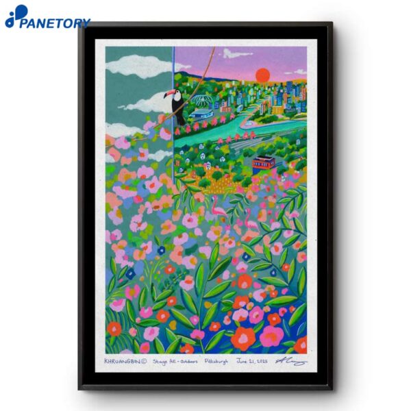 Khruangbin Tour Pittsburgh PA June 21 2025 Poster