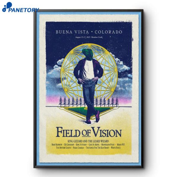 King Gizzard And The Lizard Wizard Field Of Vision Aug 15-17 2025 Poster