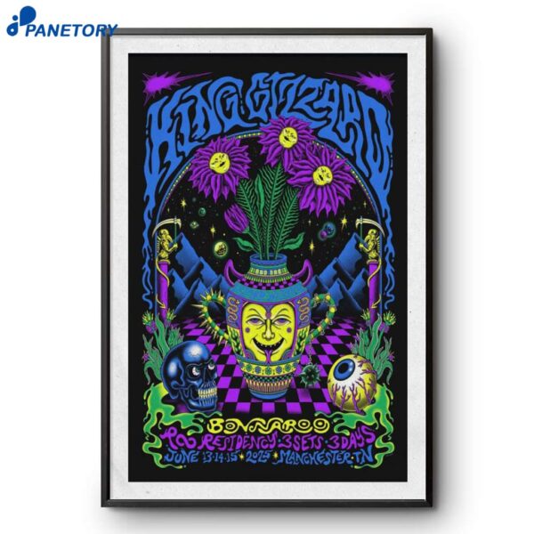 King Gizzard And The Lizard Wizard June 13-15 2025 Manchester TN Poster