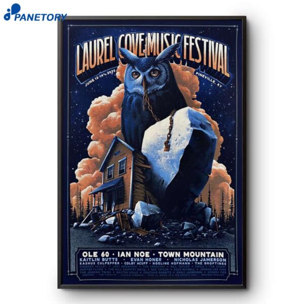 Laurel Cove Music Festival Pineville Ky Jun 12-14 2025 Poster