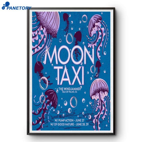 Moon Taxi In Isle Of Palms SC Jun 27-29 2025 Poster