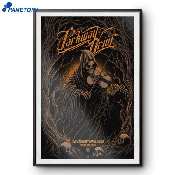 Parkway Drive Sydney Opera House Sydney June 09 2025 Poster