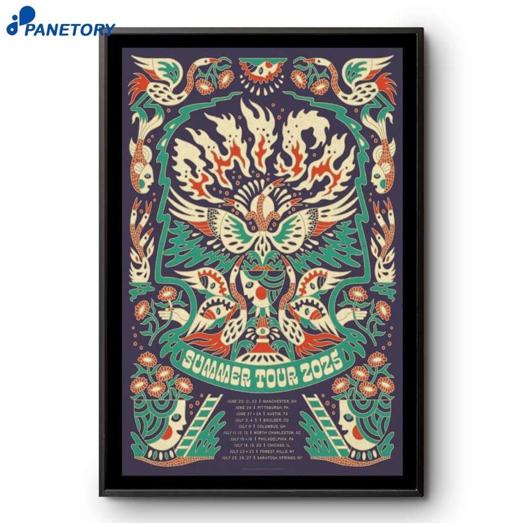 Phish 2025 Summer Tour Poster 2 Phish 2025 Summer Tour Poster