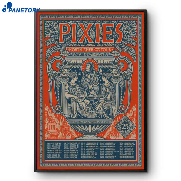 Pixies North America Tour 2025 Poster