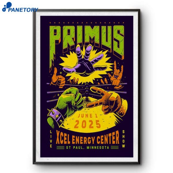 Primus St. Paul Mn Show 2025 Poster