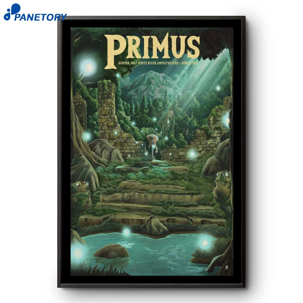 Primus White River Amphitheatre 2025 Poster 2 Primus White River Amphitheatre 2025 Poster