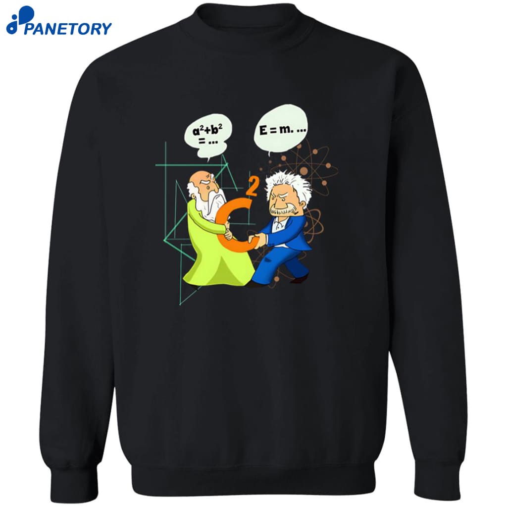 Pythagoras Vs Einstein Shirt 6 Pythagoras Vs Einstein Shirt 2