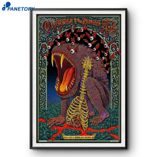 Queens Of The Stone Age Columbus Ohio June 17 2025 Poster