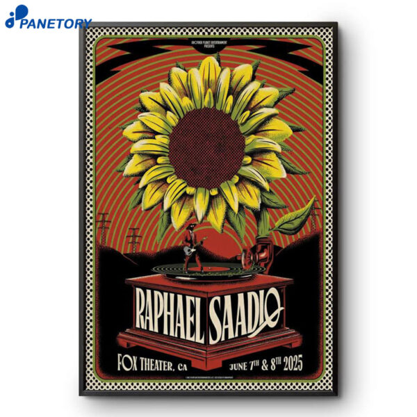 Raphael Saadiq Fox Theater Oakland Ca June 2025 Poster