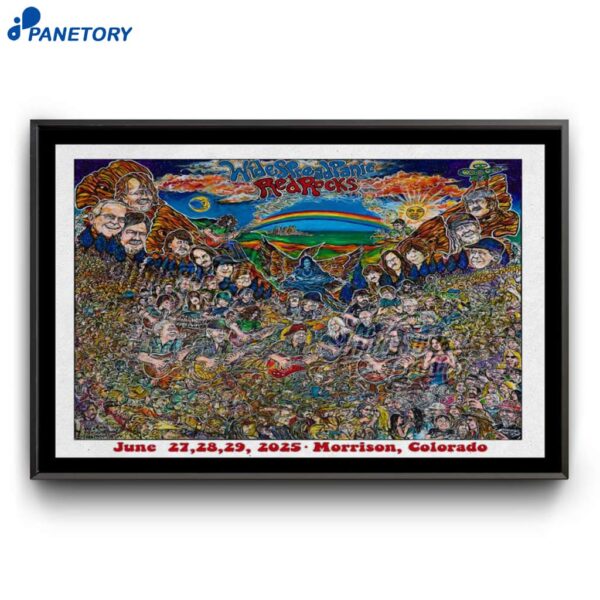 Red Rocks Widespread Panic Jun 27-29 2025 Poster
