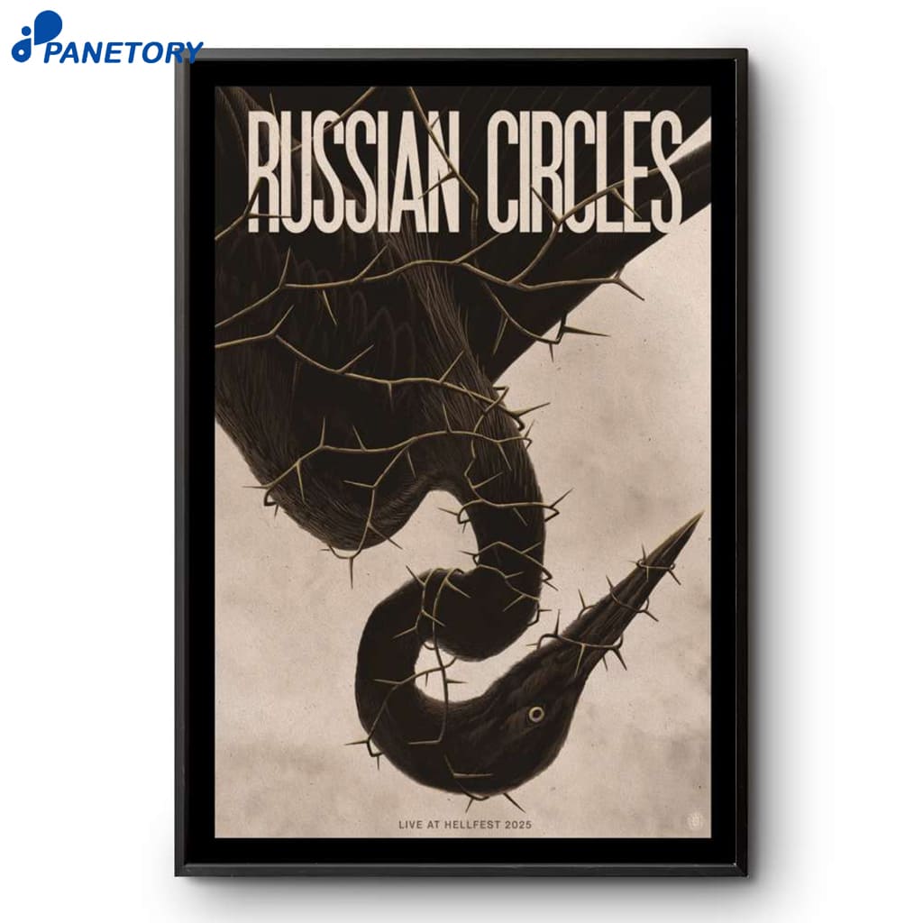 Russian Circles Live At Hellfest 2025 Poster 2 Russian Circles Live At Hellfest 2025 Poster