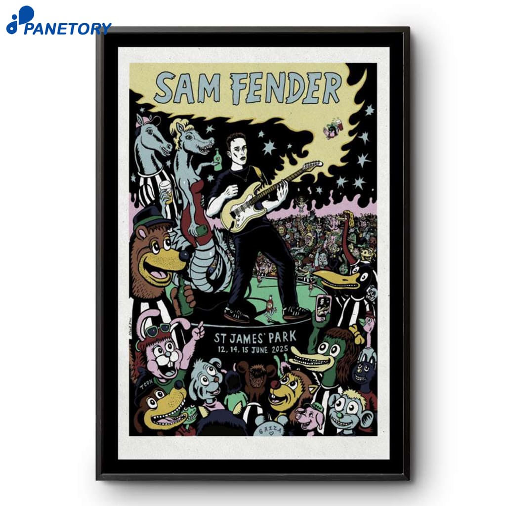 Sam Fender Newcastle Event June 2025 Poster 2 Sam Fender Newcastle Event June 2025 Poster