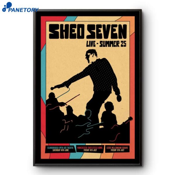 Shed Seven Scarborough Open Air Theatre 2025 Poster