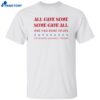 Some Gave All One Had Bone Spurs Veterans Against Trump Shirt
