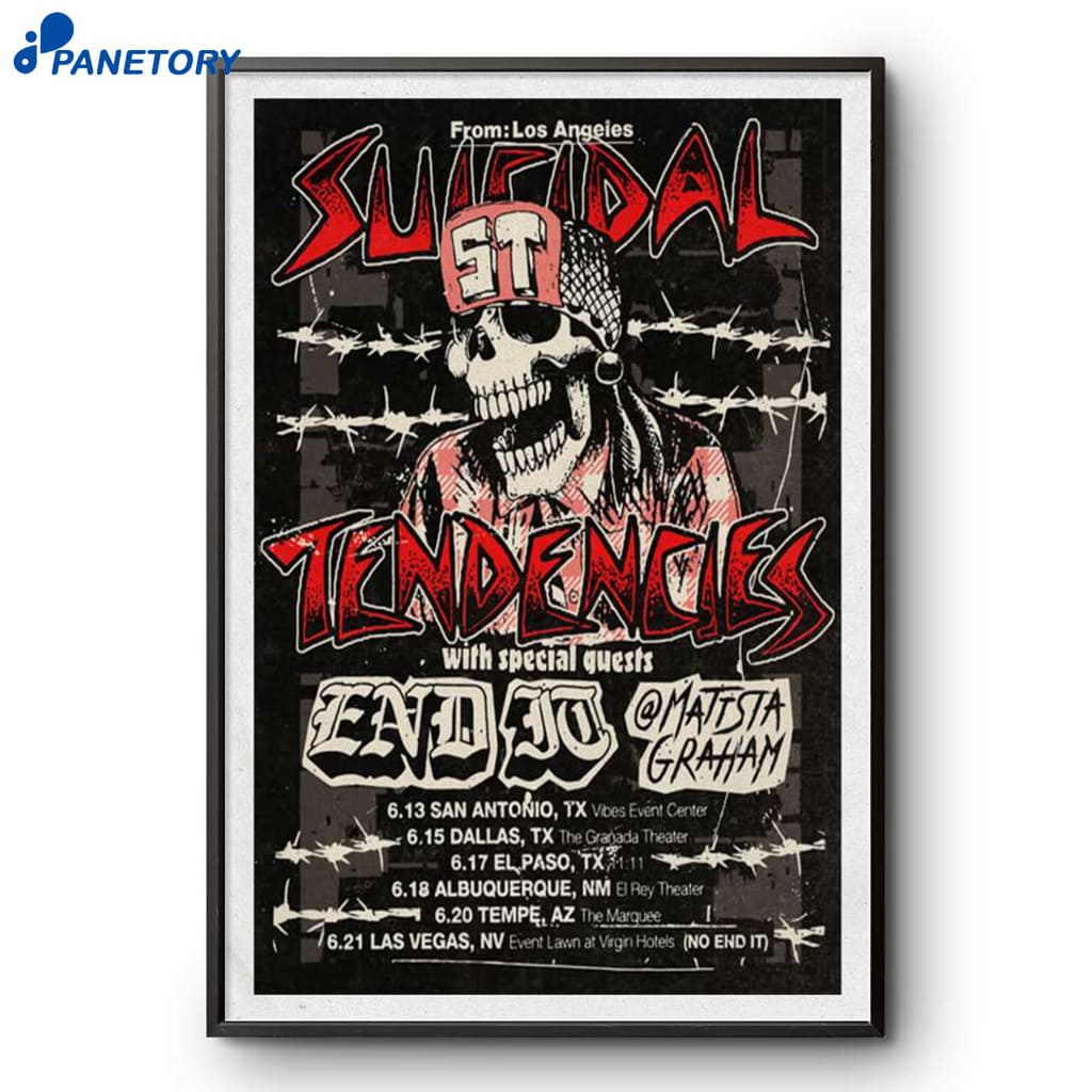 Suicidal Tendencies Poster Dallas TX Jun 15 2025 Poster 2 Suicidal Tendencies Poster Dallas Tx Jun 15 2025 Poster