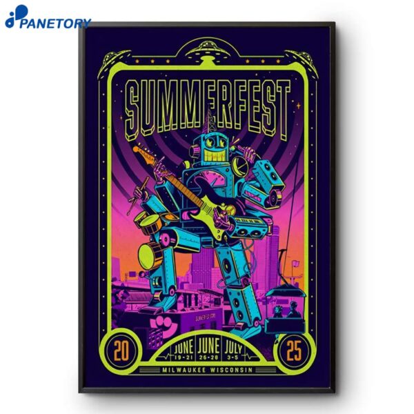 Summerfest 2025 In Wilwaukee WI Shows Poster