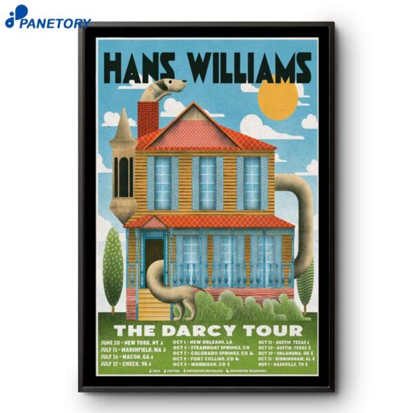 The Darcy Tour Hans Williams 2025 Poster