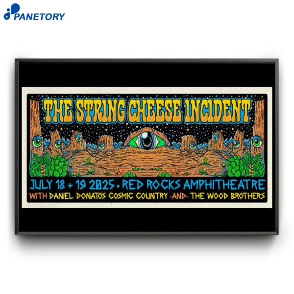 The Strings Cheese Incident Red Rocks 2025 Jul 18-19 2025 Poster